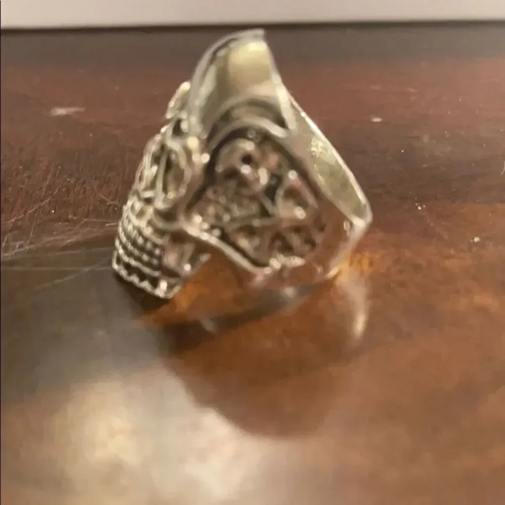 2 for 20 New silver skull biker ring